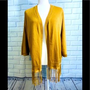 ✨💝❤️CLEARANCE✨❤️💝NY&CO Open Fringe Cardigan